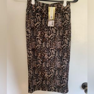 Nicki Minaj Snakeskin Print Pencil Skirt Small